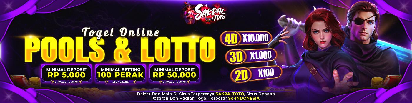 Banner SAKRALTOTO situs togel terlengkap dan Toto Macau hari ini